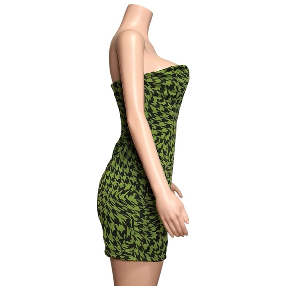 CAMILA COELHO Rayna Strapless Corset Mini Dress, Black & Green, Medium - Picture 8 of 10